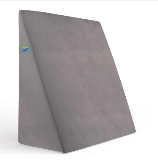 Balance Care Wedge Plus Cushion for Sleeping & Acid Reflux Relief, Memory Foam, Grey, Orthopedic, High Resilience Foam, Leg Elevator, Pregnancy Support, Medium-Firm