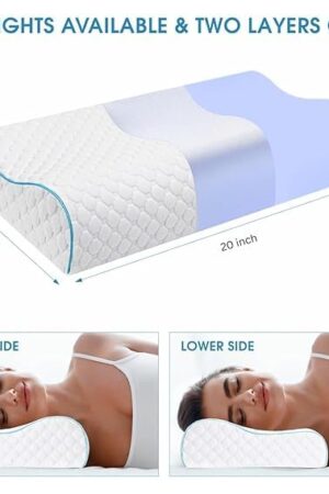 BALANCE CARE MAKING LIFE EASY Neck Pillow, Cervical Memory Foam, White