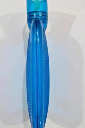 Hot Water Bottle for Pain Relief, Blue Transparent PVC Thermoplastic Hot Water Bag with Secure Screw Cap