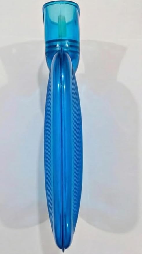 Hot Water Bottle for Pain Relief, Blue Transparent PVC Thermoplastic Hot Water Bag with Secure Screw Cap - Image 3