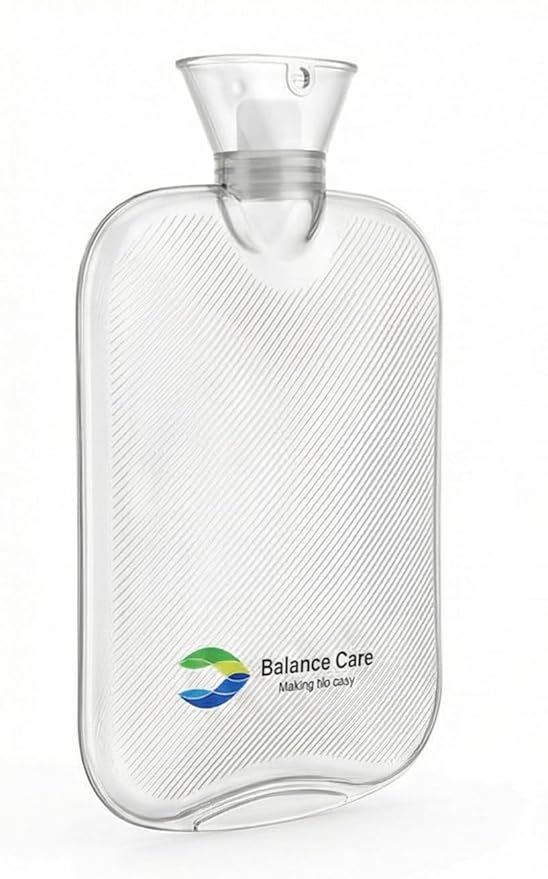 Hot Water Bottle (1 Ltr) | for Pain Relief - Heating Pad for Shoulder, Back, and Neck | Heat Pack Hot Water bottle for Period Cramps and Body Pain (Color May Vary)