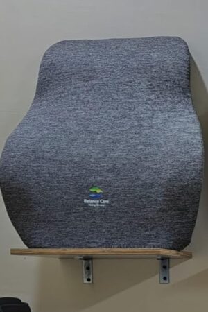 BALANCE CARE MAKING LIFE EASY Lumbar Support Cushion, Ergonomic Back Pillow for Office Chair, Car Seat, Grey Memory Foam Posture Corrector for Back Pain Relief