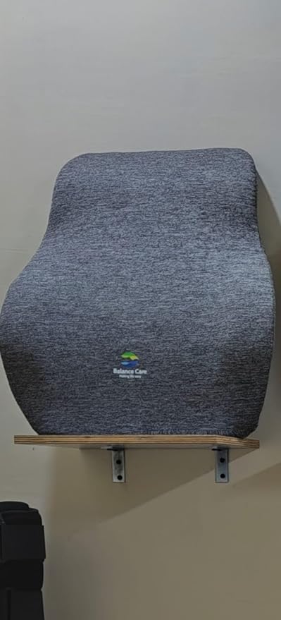 BALANCE CARE MAKING LIFE EASY Lumbar Support Cushion, Ergonomic Back Pillow for Office Chair, Car Seat, Grey Memory Foam Posture Corrector for Back Pain Relief - Image 4