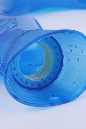 U-Shaped Hot Water Bottle, PVC Explosion-Proof Neck Shoulder Heating Pad, Blue Reusable Heat Pack for Pain Relief, Spill-Proof Wide Mouth Design