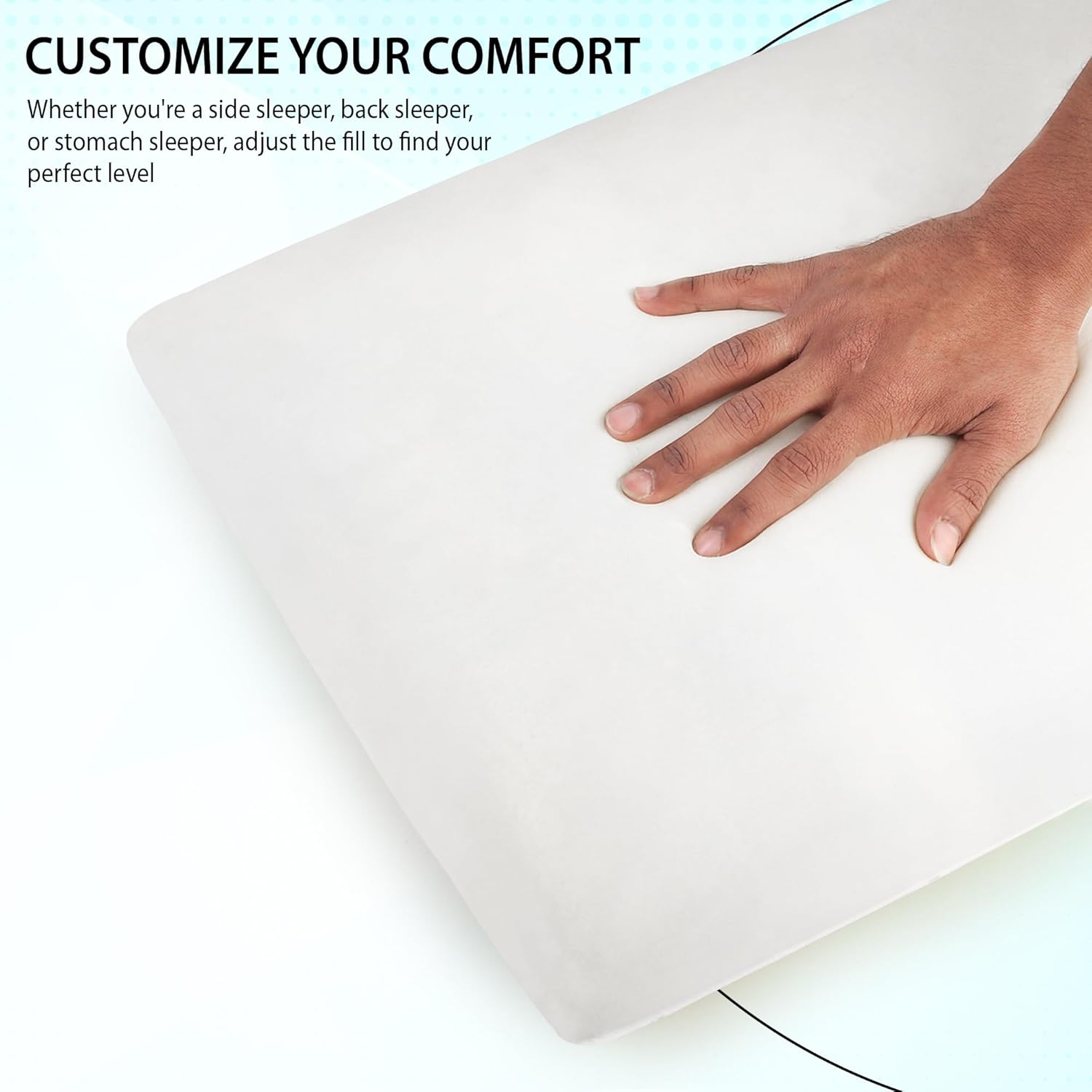 Balance Care Memory Foam Pillow, Orthopedic Cervical Pillow for Neck Pain - Image 5