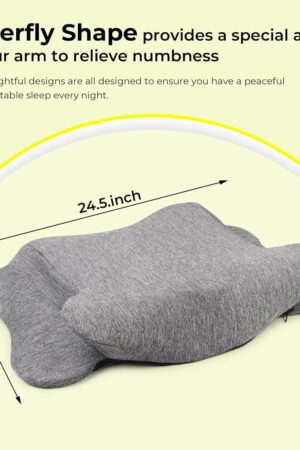 Balance Care Cervical Butterfly Pillow | Orthopedic Memory Foam for Neck & Shoulder Pain | Side Sleeper Cushion with Arm Rest