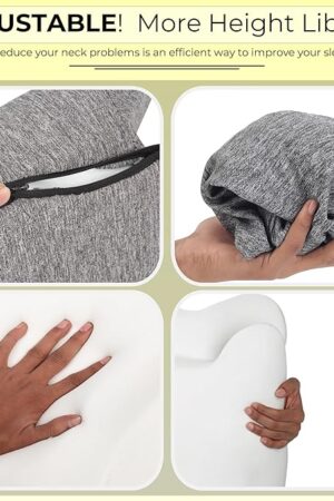 Balance Care Cervical Butterfly Pillow | Orthopedic Memory Foam for Neck & Shoulder Pain | Side Sleeper Cushion with Arm Rest