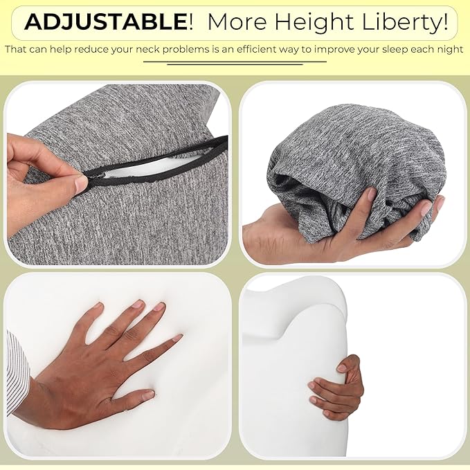 Balance Care Cervical Butterfly Pillow | Orthopedic Memory Foam for Neck & Shoulder Pain | Side Sleeper Cushion with Arm Rest - Image 4