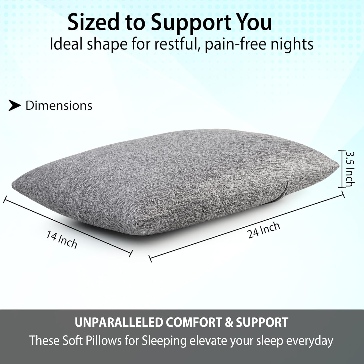 Balance Care Memory Foam Pillow, Orthopedic Cervical Pillow for Neck Pain - Image 3