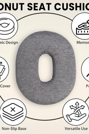 BALANCE CARE MAKING LIFE EASY Ergonomic Memory Foam Donut Seat Cushion